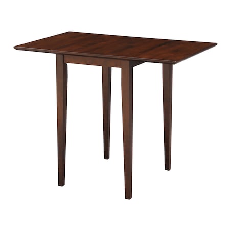 International Concepts Round Small Dropleaf Table, Espresso, 20.6 W, 36 L, 29 in H, Wood, Espresso T581-2236D